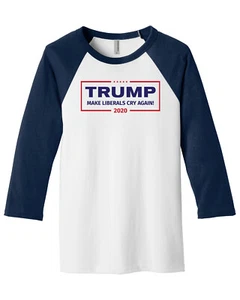 Camiseta Trump 2020 Make Liberals Cry Again #2 unisex Raglan - Imagen 1 de 6