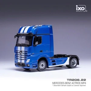 IXO MODEL TRUCKS MERCEDES-BENZ ACTROS MP4 BLUE/WHITE 1-43 SCALE TR206 - Picture 1 of 2