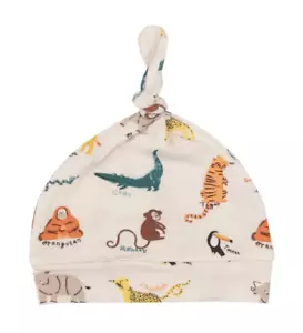Angel Dear Baby Boy/Girl Safari Babies Knotted Hat (Beanie) 0-3 Month NEW - Picture 1 of 1