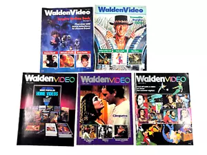 Lot (5) Walden Video 80s Magazine Star Wars Horror VHS rental catalogs magazine - Picture 1 of 20