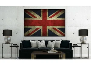 Impresión artística de pared de lona UNION JACK decoración del hogar - Imagen 1 de 5