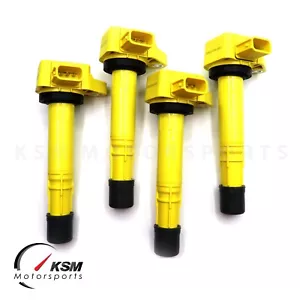 4 x IGNITION COILS PACK FIT 2001 - 2005 CIVIC Si EX DX ACURA EL 1.7L - Picture 1 of 9
