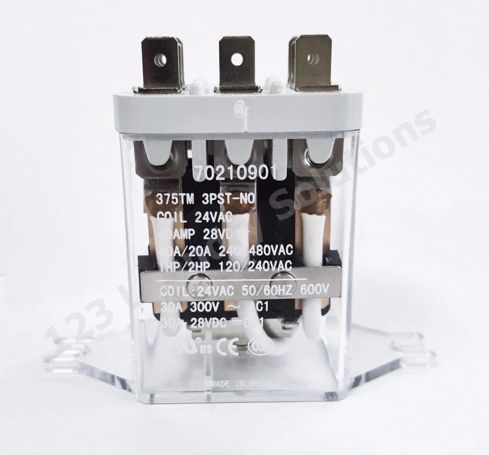 (NUEVO) ¿Secadora?Relé 24V 50/60HZ 3PST-sin paquete 70210901P para Ipso Foto 1 de 1