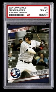 2024 Spencer Jones Minor League Rookie Card Somerset Patriots Graded 10 - Picture 1 of 6