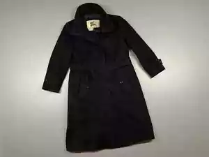 Women's Burberry London Wool/Cashmere Black Belted Coat Jacket size UK18 - Picture 1 of 21
