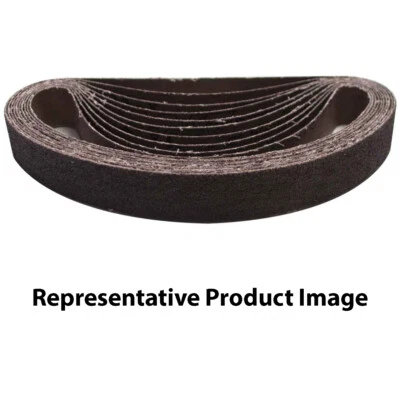 United Abrasives 60036 1/4x24 1AX Aluminum Oxide File Sander Belt 120 Grit 10 pk - Image 1 of 3