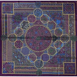 Hermes Scarf Collections Imperiales 90 cm Silk purple Carre Imperial 35" - Picture 1 of 2