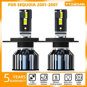 H4 LED Headlight Bulbs Kit High/Low Beam Bright For Toyota Sequoia 2001-2007 - Picture 1 of 12