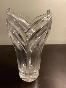 Vintage Mikasa 6" schwere Kristallvase - Bild 1 von 3