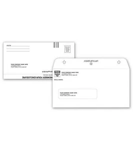 Combinación de correo y sobre de devolución / Nebs Deluxe No. 13109 / 7 1/2" x 3 5/8" - Imagen 1 de 1