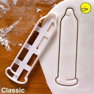 Classic Condom cookie cutter | contraception hens night stag party valentine day - Picture 1 of 4