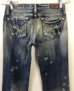 A.G Adriano Goldschmied the Angelina Boot Women's Blue Jeans Waist 25R Inseam 30 - Picture 1 of 11