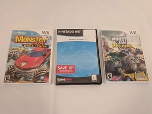 Nintendo Wii Games Lot of of 3 Monster 4x4 Monster Jam Monster Urban Assault + - Picture 1 of 10