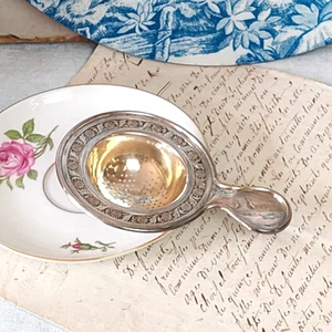 Teesieb, versilbert, Jugendstil - Bild 1 von 5