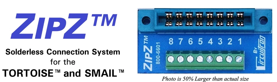 Circuitron 800-6606 ZipZ Solderless Connection System for Tortoise / Smail  6 Pk - Image 1 of 4