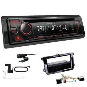 Kenwood Autoradio 1-DIN DAB für Volkswagen VW Sharan II piano black inkl Canbus - Bild 1 von 5