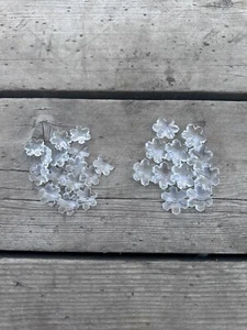 Suncatcher Claro Copo de Nieve Lámpara Colgante Cristal Decoración Lote de 26 - Imagen 1 de 12