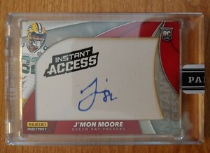 J'MON MOORE RC AUTO SSP 2017 Panini Instant Access ROOKIE Hand Autograph /10