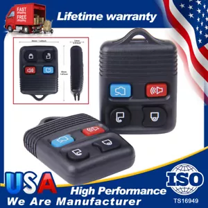 2 Pack Keyless Entry Remote Control Key Fob Transmitter Alarm 4Button For Ford - Picture 1 of 12