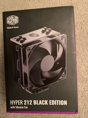 COOLER MASTER HYPER 212 BLACK EDITION WITH HEAT SINK MATERIAL -- BRAND NEW - Image 1 of 2