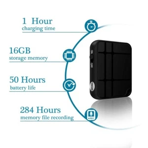 Voice Recorder, TDW 16GB Mini Voice Activated Recorder with Playback Ultra Small - Picture 1 of 5