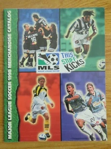 Promo MAJOR LEAGUE SOCCER 1998 Merchandising Catalog COBI JONES ALEXI LALAS MLS - Picture 1 of 10
