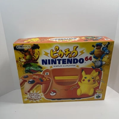 Consola Nintendo N64 Pikachu Naranja CIB *LIBRE DE REGIÓN* IMPECABLE ESTADO - LEER Foto 1 de 4