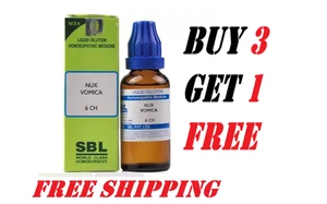 SBL Nux Vomica 6 CH Dilution Homeopathic (30 ml) Drops General Wellness - Picture 1 of 5