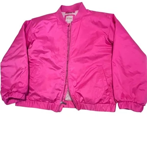 Girl's Cat & Jack Neon Pink Puffer Jacket Size XL (14) Brand New - Picture 1 of 5