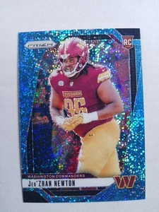 Jer'Zhan Newton 2024 Prizm #351 Rookie Blue Sparkle /96 Rookie  - Picture 1 of 2