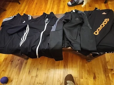 LOT of Women's Adidas Track Jackets Small XSmall And Medium Black Gray White - Image 1 of 4