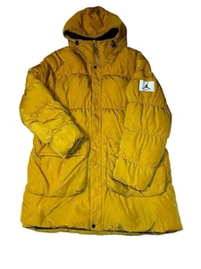 Jordan Hombre XXL Amarillo Mostaza Plumón Parka Chaqueta Con Capucha Invierno - Imagen 1 de 7