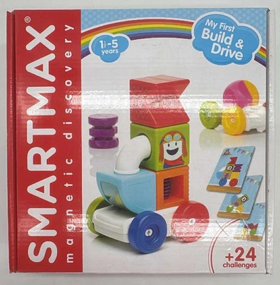 Smartmax Magnetic Discovery My First Build & Drive ~ + 24 Challenges ~ SEALED - Image 1 of 2