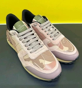 Zapatillas con cordones VALENTINO GARAVANI Rockstar Rockrunner camuflaje - Reino Unido 4/UE 37 - Imagen 1 de 13