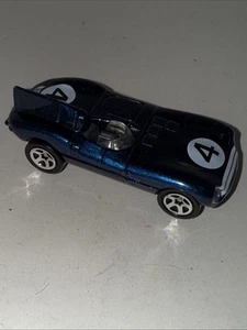 1998 Vintage Hot Wheels #638 First Editions 6/48 JAGUAR D-TYPE Blue w/5Sp Malay - Picture 1 of 6