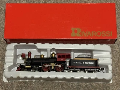 Rivarossi HO Virginia & Truckee V&TRR 4-4-0 Reno Steam Locomotive Train & Tender - Image 1 of 2