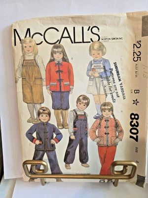 SEWING PATTERN McCalls 8307 SIZE 4 CUT - Image 1 of 2