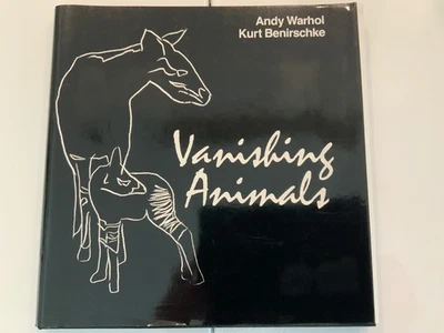Andy Warhol Vanishing Animals Art 1986 Dust Jacket Kurt Benirschke Text 1st Ed - Image 1 of 4