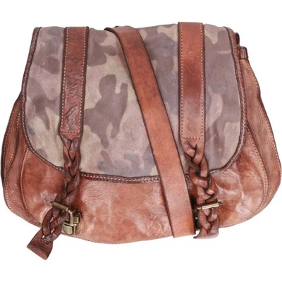 Bolso de Hombro Campomaggi Vintage Patrón Camuflaje Hecho en Italia Foto 1 de 4