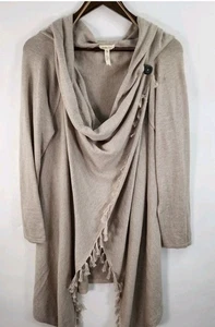 Cárdigan suéter Matilda Jane Come On Over drapeado envolvente para mujer XL flecos Lagenlook - Imagen 1 de 13