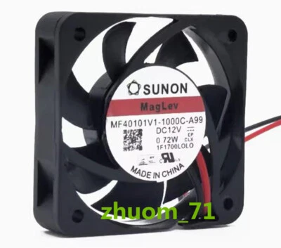 1PC SUNON MF40101V1-1000C-A99 4010 12V 0.72W silent cooling fan - Image 1 of 4