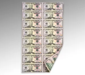 $50 Fifty Dollar Bill Uncut Currency Sheet of 16 Notes 2009 A $800 Face - Picture 1 of 2