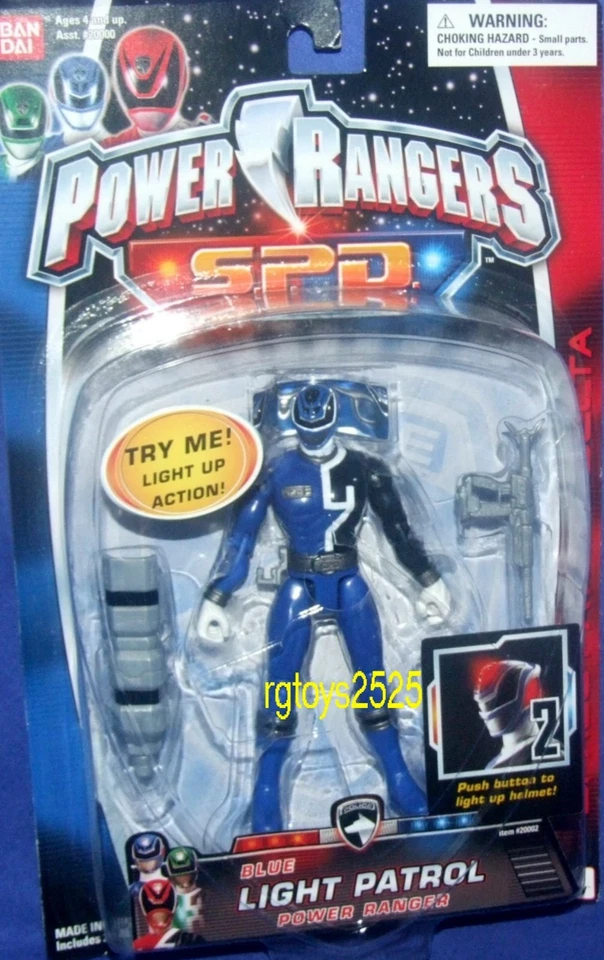 Power Rangers SPD Light Patrol Blue Ranger 5" Figure 2004 Bandai 20002