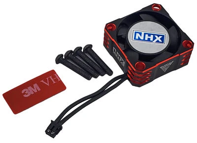 NEW NHX RC 25mm Aluminum Case High Speed 32000 RPM ESC Cooling Fan -Red/Black - Image 1 of 4