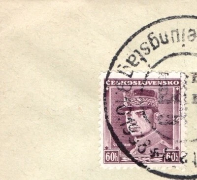 Sello Checoslovaquia 60 Haler / Día de la Liberación - 9.10.1938. -"#N12" Foto 1 de 3