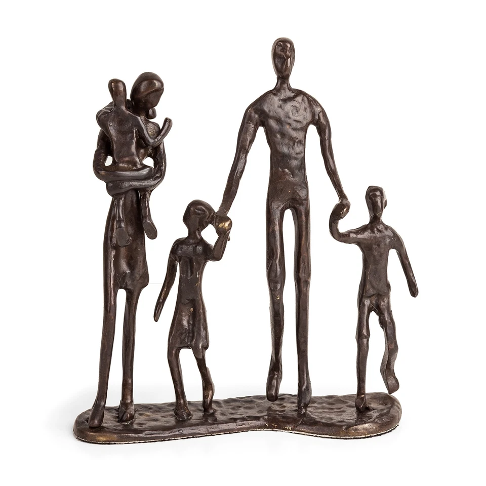 Danya B. ZD13128 Family of Five Bronze Sculpture