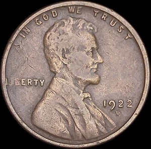 1922-D 1C Lincoln Wheat Cent Uncertified Circulated BN - Picture 1 of 2