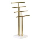 Gold 4 Tiers T-Shaped Jewelry Rack Jewelry Display Rack for Girls to9299