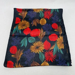 Scarf Handkerchief Rectangle Long 52” Table Runner Cover Flower Spring Summer - Picture 1 of 10