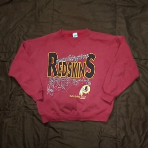 Salem Sportswear Size Large Men NFL Washington Redskins Crewneck Sweater (holes) - Picture 1 of 11